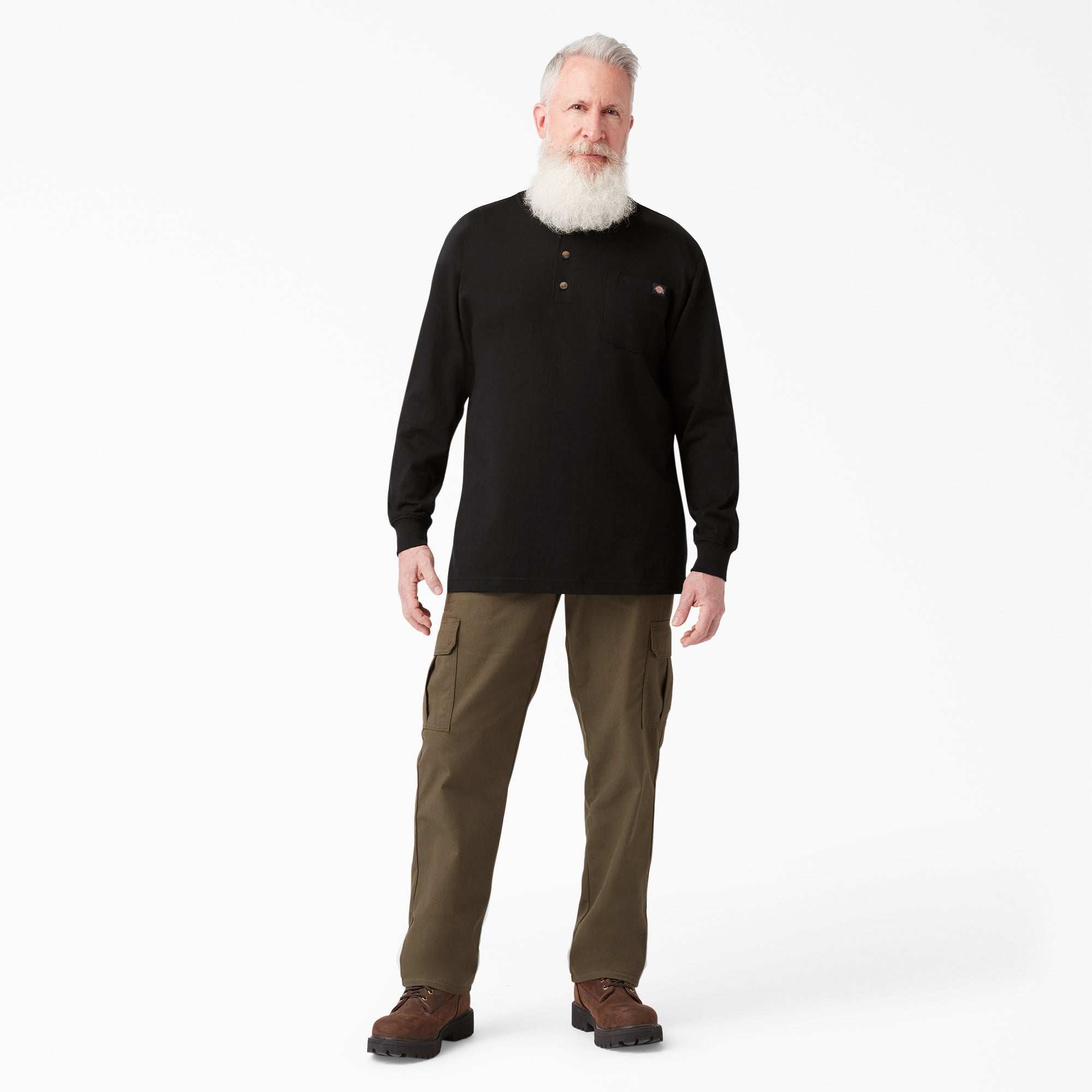 Heavyweight Long Sleeve Henley T-Shirt - Dickies