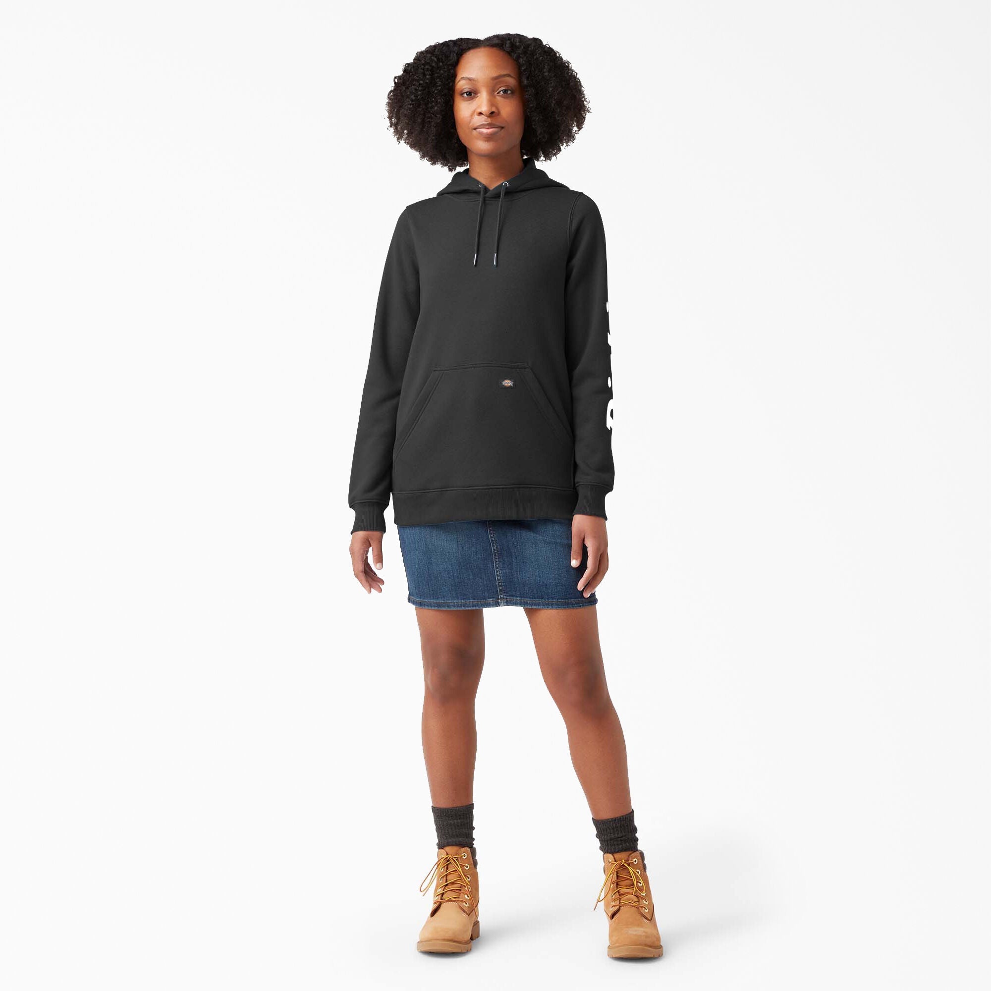 Women's Water Repellent Sleeve Logo Hoodie - Dickies