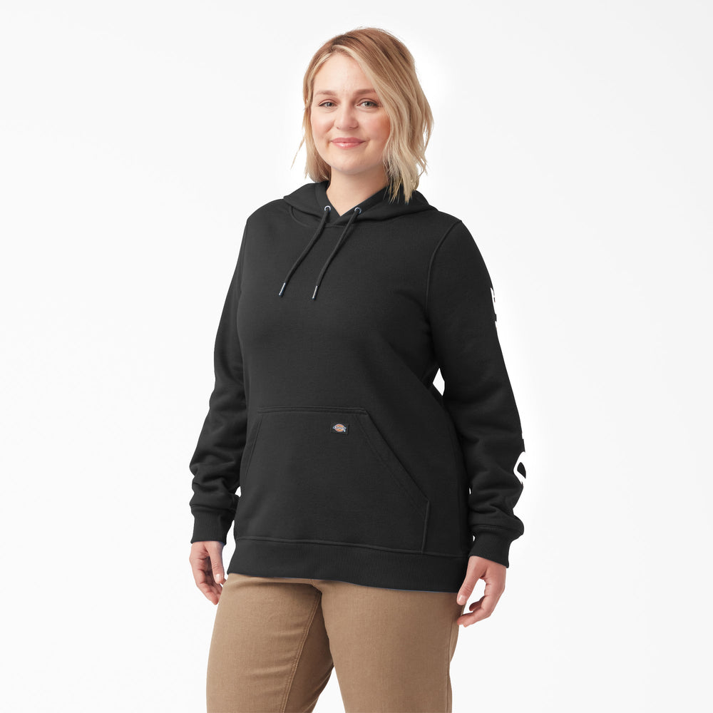 Women's Plus Water Repellent Sleeve Logo Hoodie - Dickies