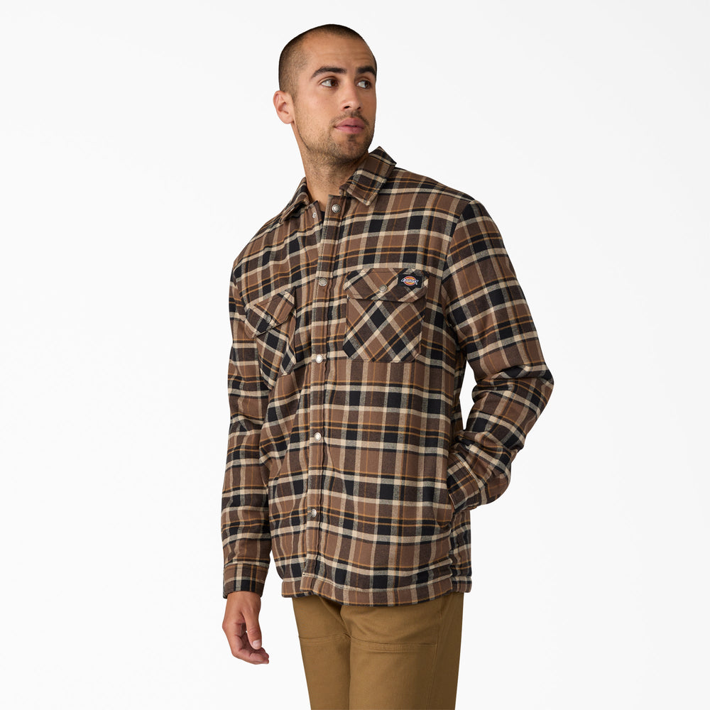 Water Repellent Fleece-Lined Flannel Shirt Jacket - Dickies