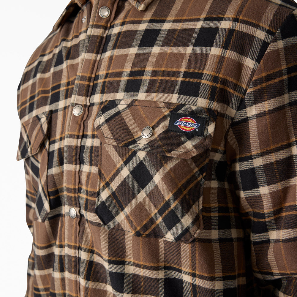 Water Repellent Fleece-Lined Flannel Shirt Jacket - Dickies
