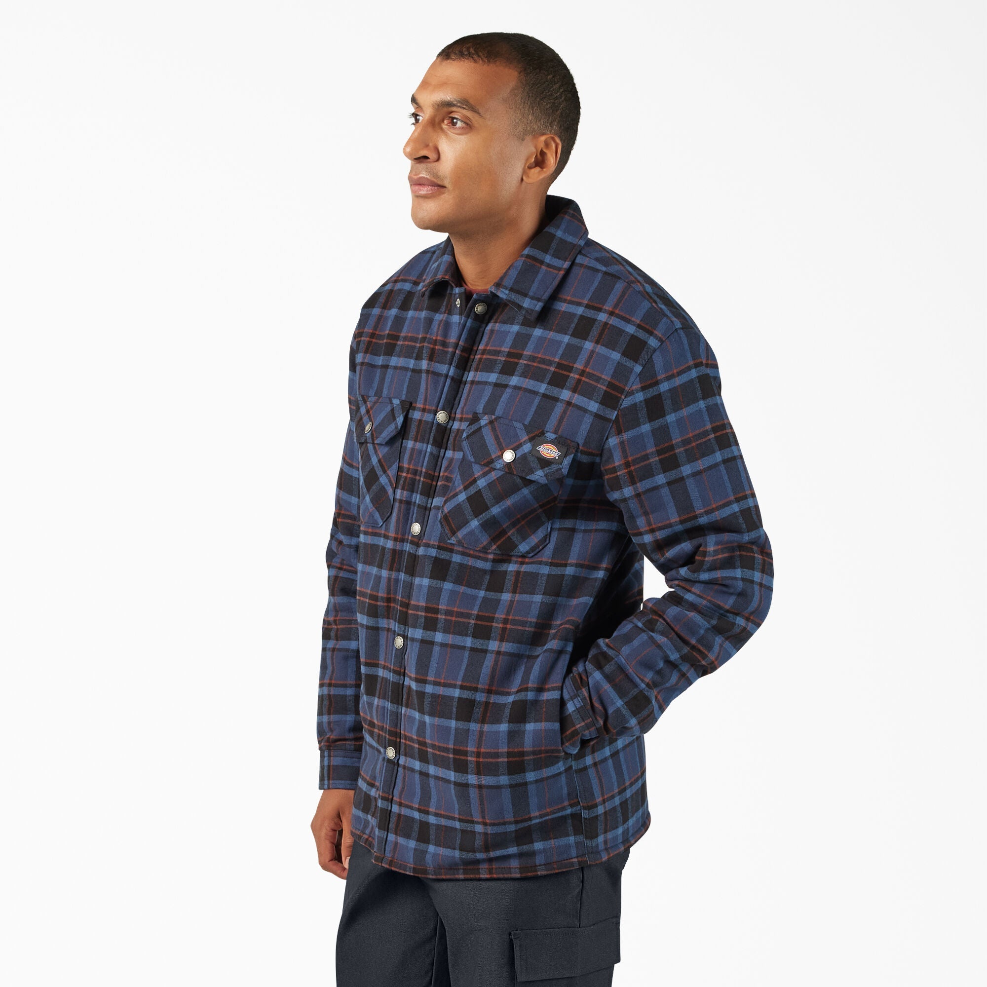 Water Repellent Fleece-Lined Flannel Shirt Jacket - Dickies