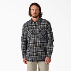 Water Repellent Fleece-Lined Flannel Shirt Jacket - Dickies