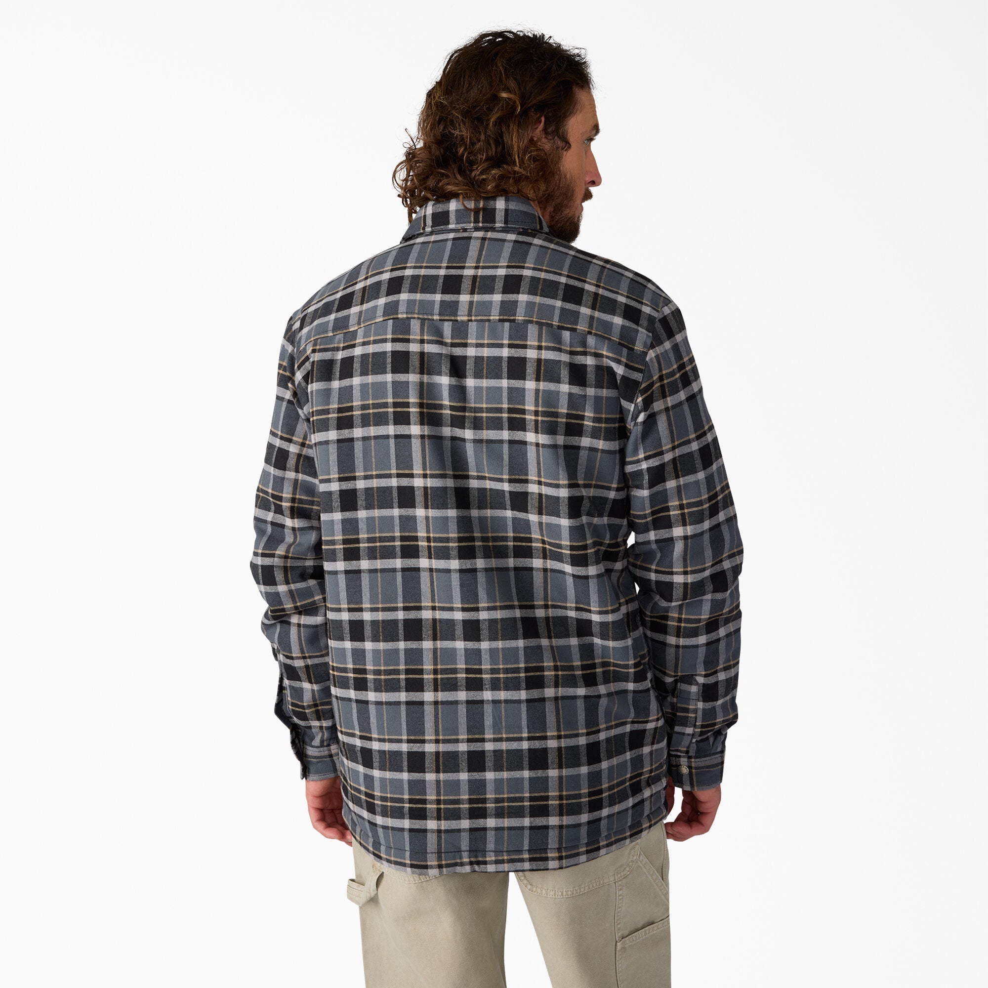 Water Repellent Fleece-Lined Flannel Shirt Jacket - Dickies