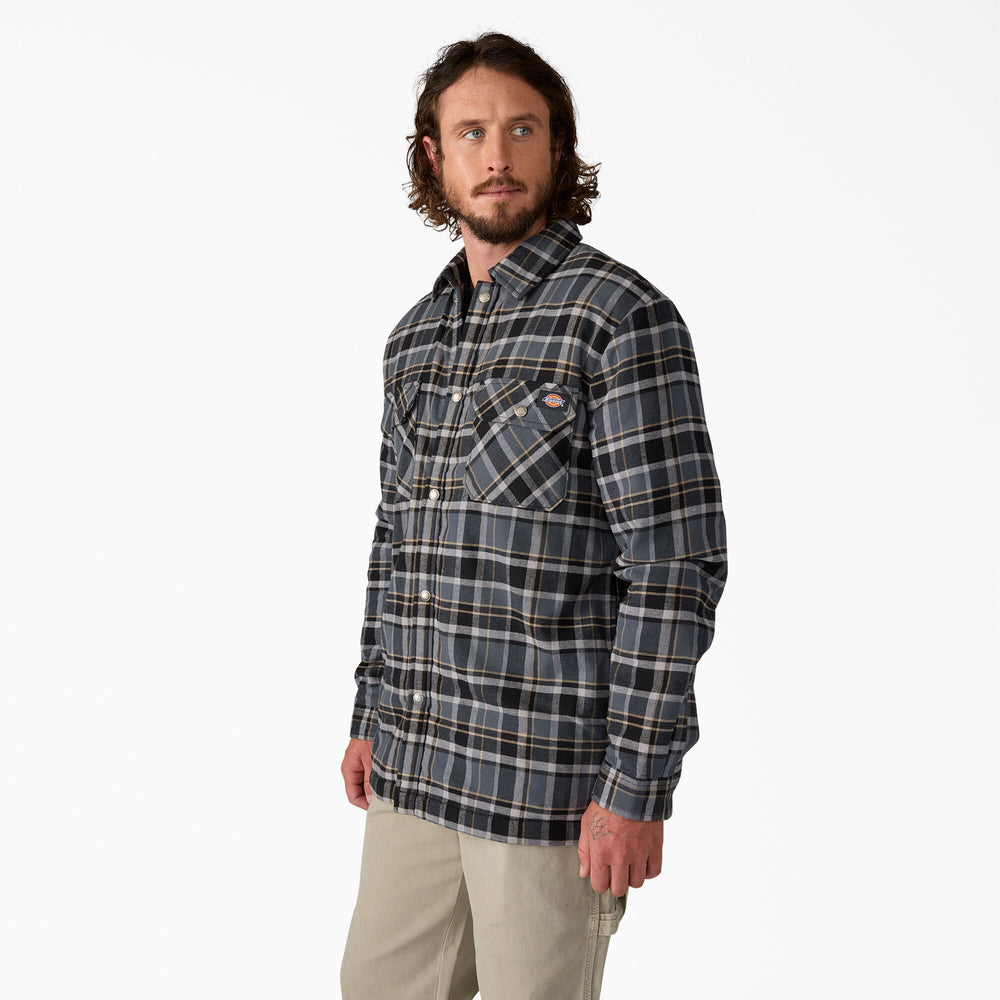 Water Repellent Fleece-Lined Flannel Shirt Jacket - Dickies