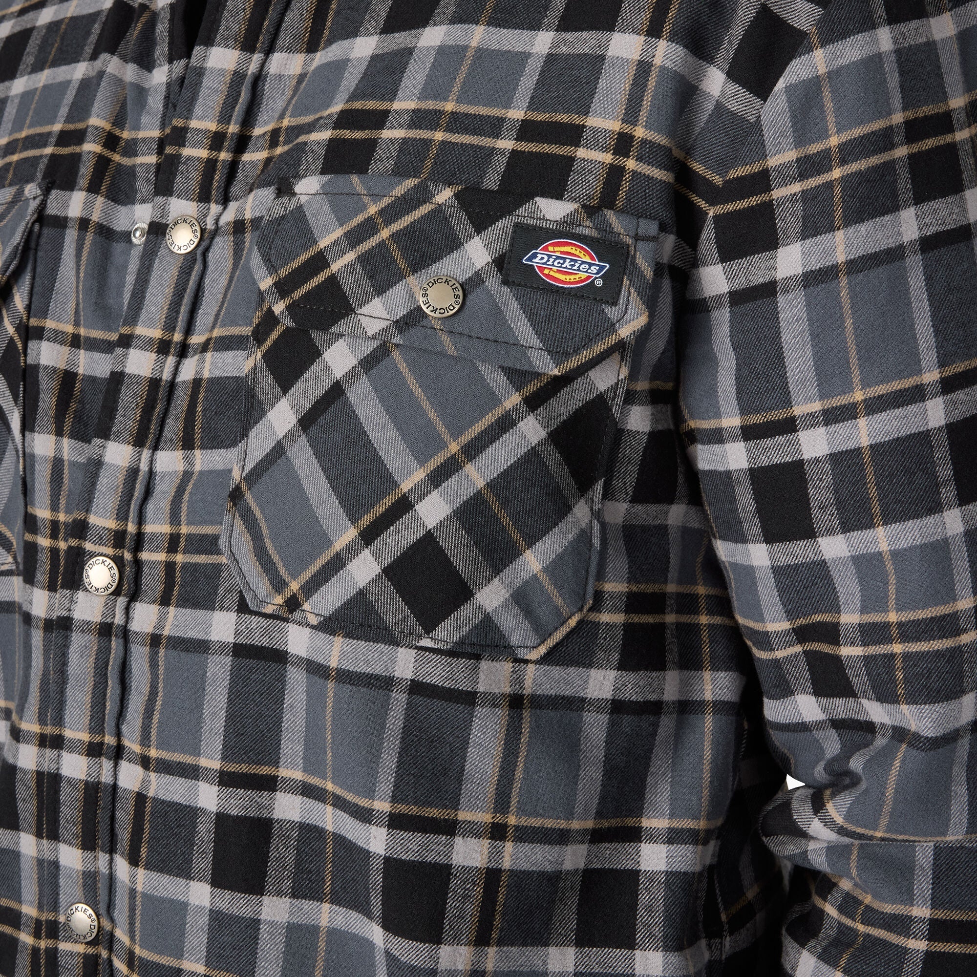 Water Repellent Fleece-Lined Flannel Shirt Jacket - Dickies