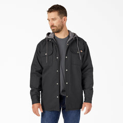 Water Repellent Duck Hooded Shirt Jacket - Dickies
