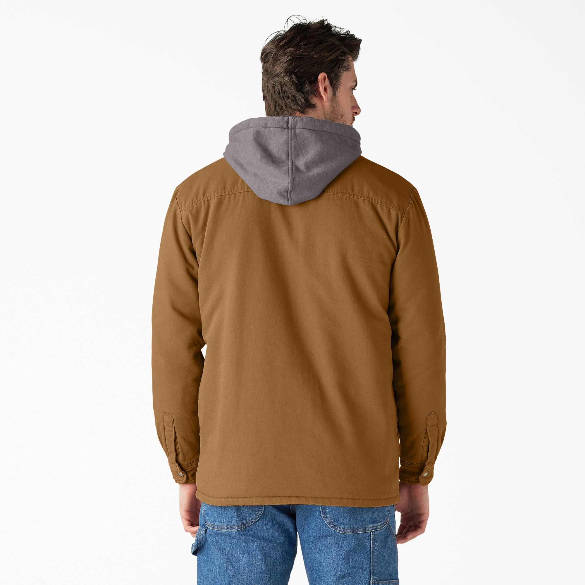 Water Repellent Duck Hooded Shirt Jacket - Dickies