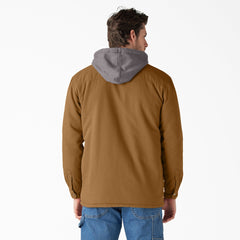 Water Repellent Duck Hooded Shirt Jacket - Dickies