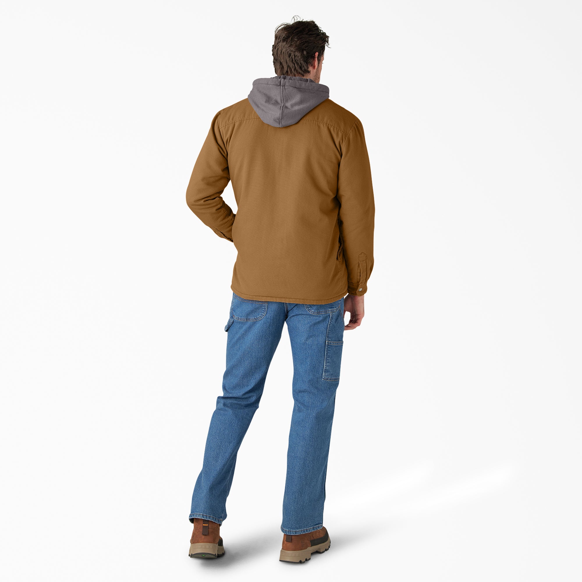 Water Repellent Duck Hooded Shirt Jacket - Dickies