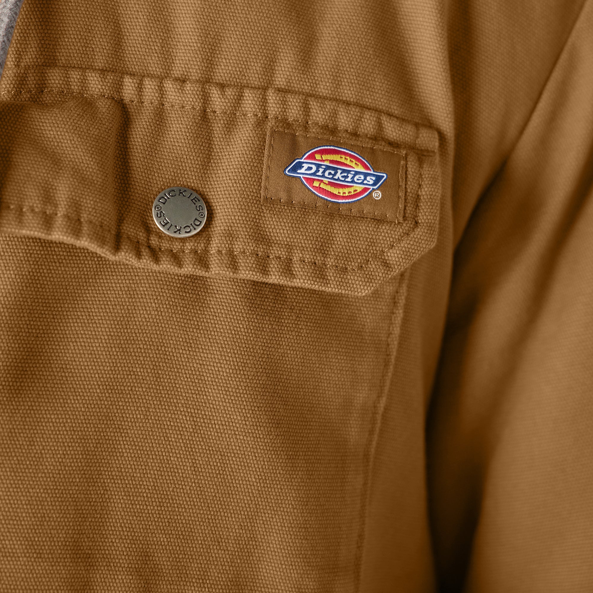 Water Repellent Duck Hooded Shirt Jacket - Dickies