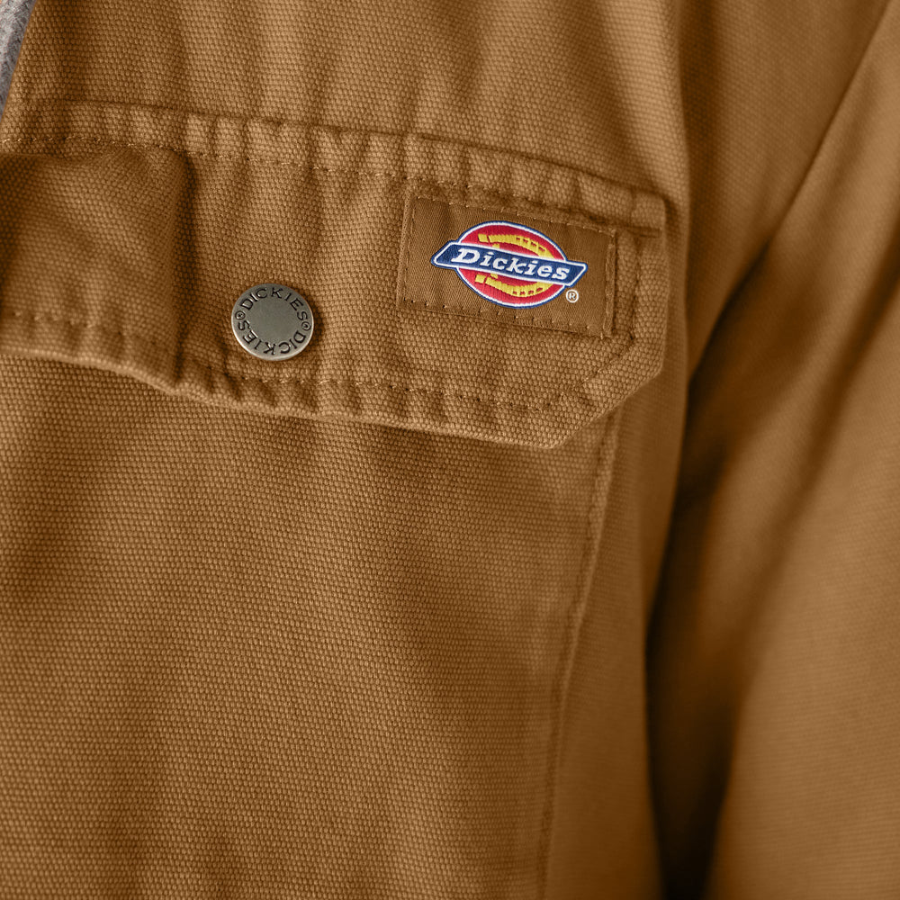Water Repellent Duck Hooded Shirt Jacket - Dickies