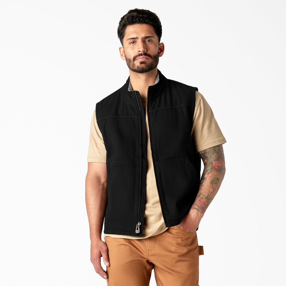 Duck Canvas High Pile Fleece Lined Vest - Dickies