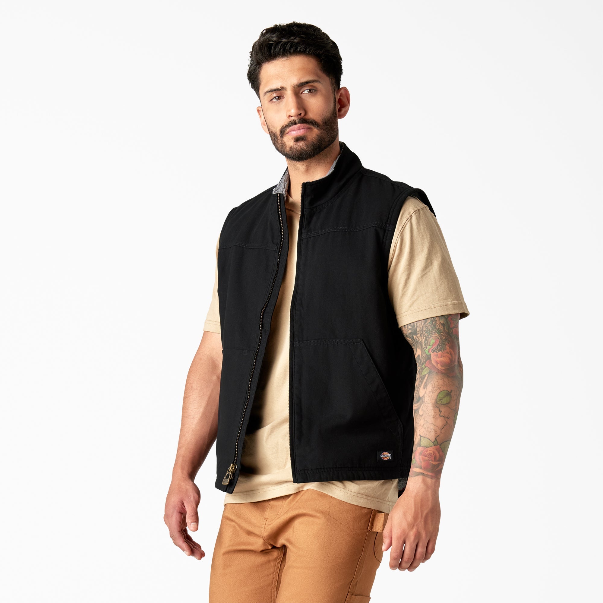 Duck Canvas High Pile Fleece Lined Vest - Dickies