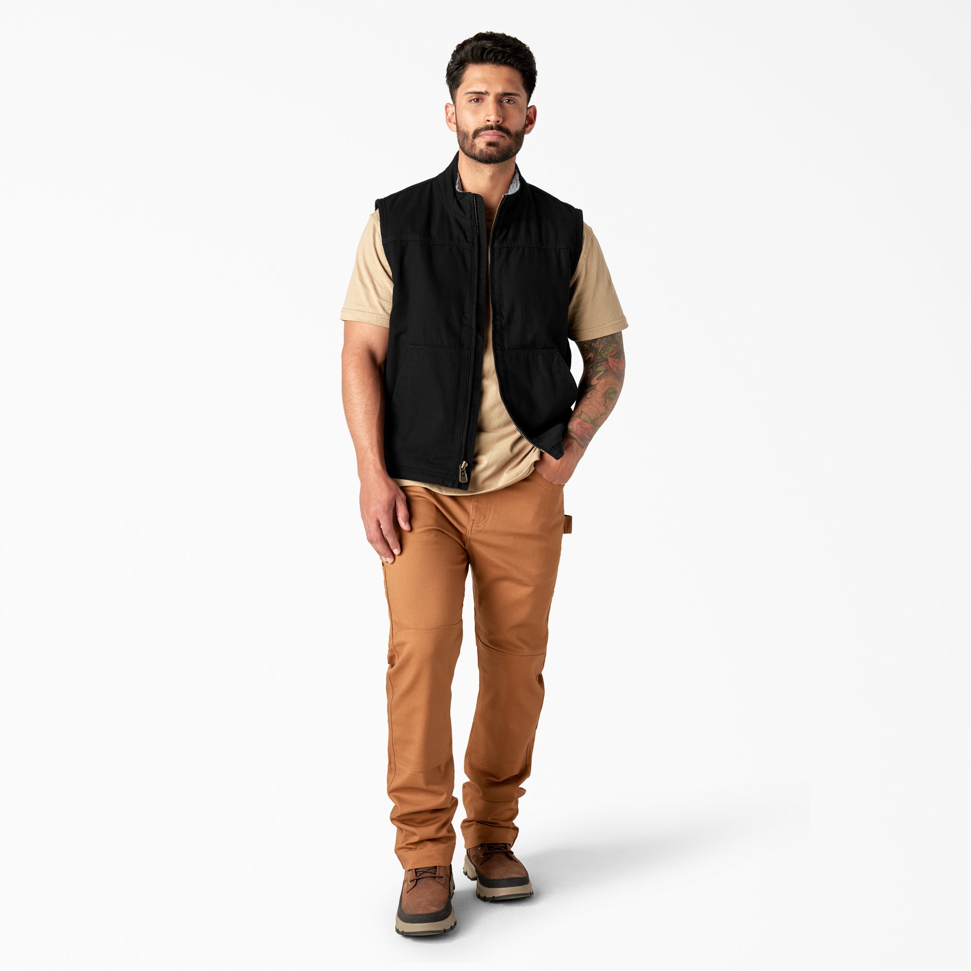 Duck Canvas High Pile Fleece Lined Vest - Dickies