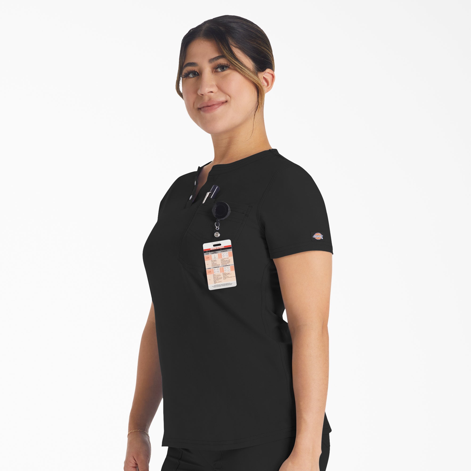 Women's EDS NXT Henley Scrub Top - Dickies