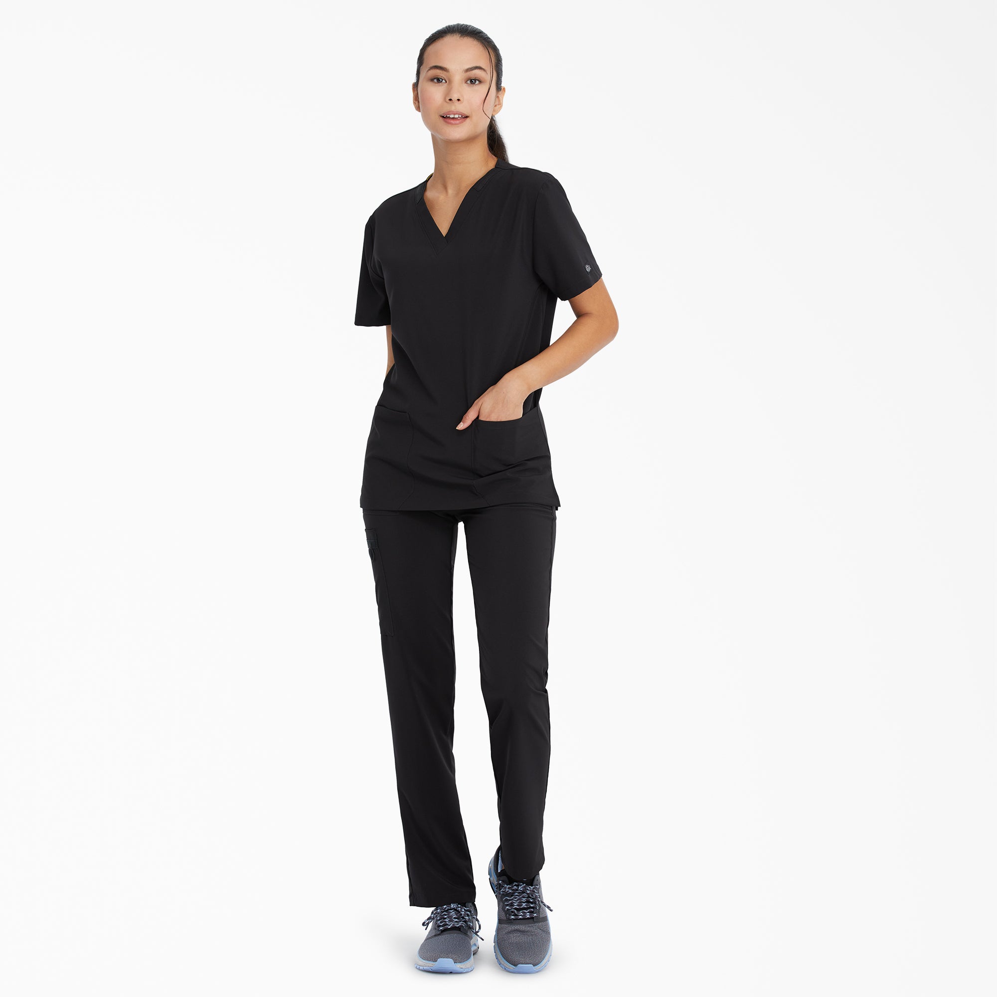 Unisex EDS Essentials V-Neck Scrub Top - Dickies