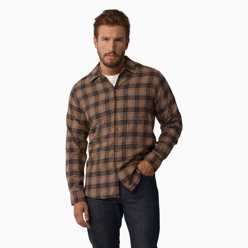 Rinsed Khaki and Gray Plaid (RXKY),S