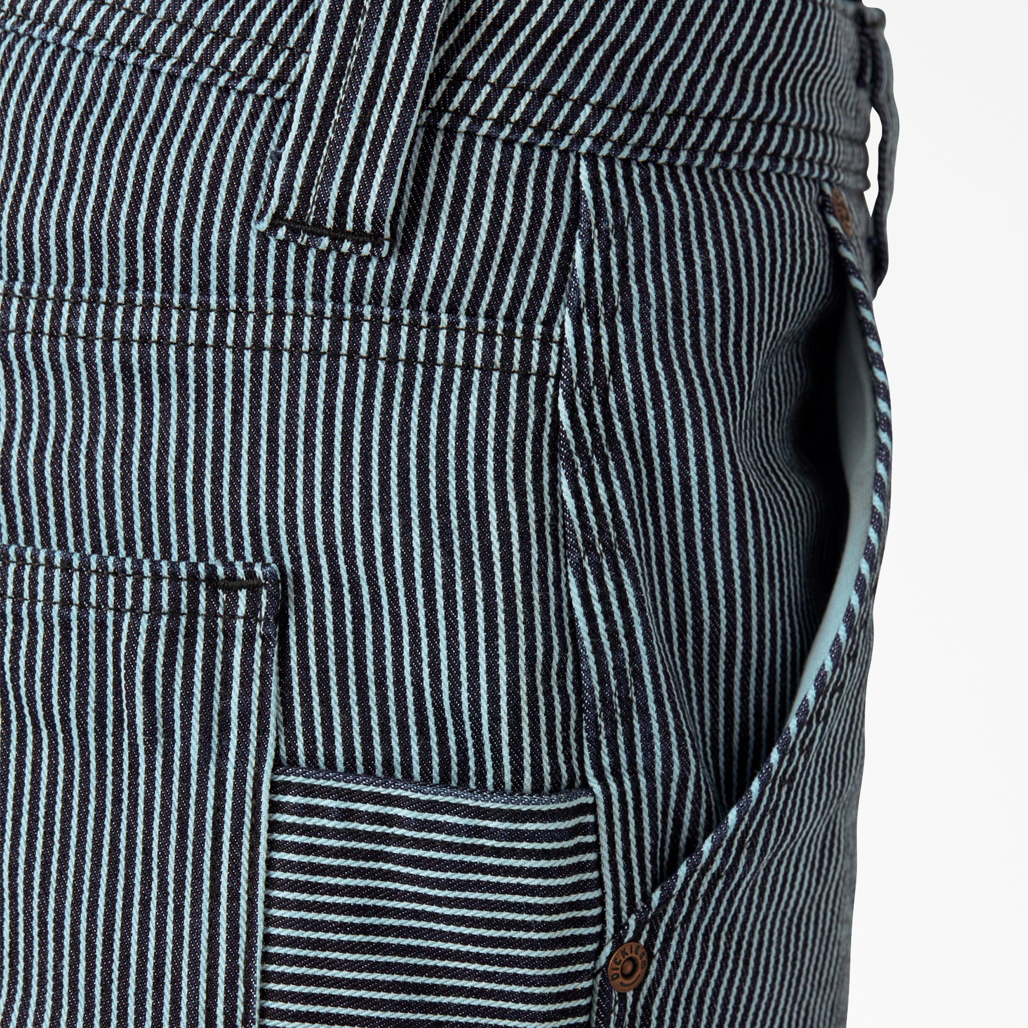 Women's FLEX Relaxed Fit Hickory Stripe Carpenter Pants - Dickies