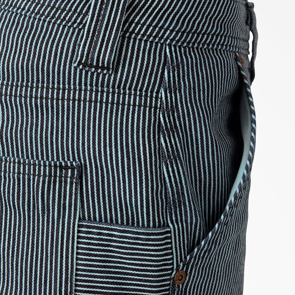 Women's FLEX Relaxed Fit Hickory Stripe Carpenter Pants - Dickies