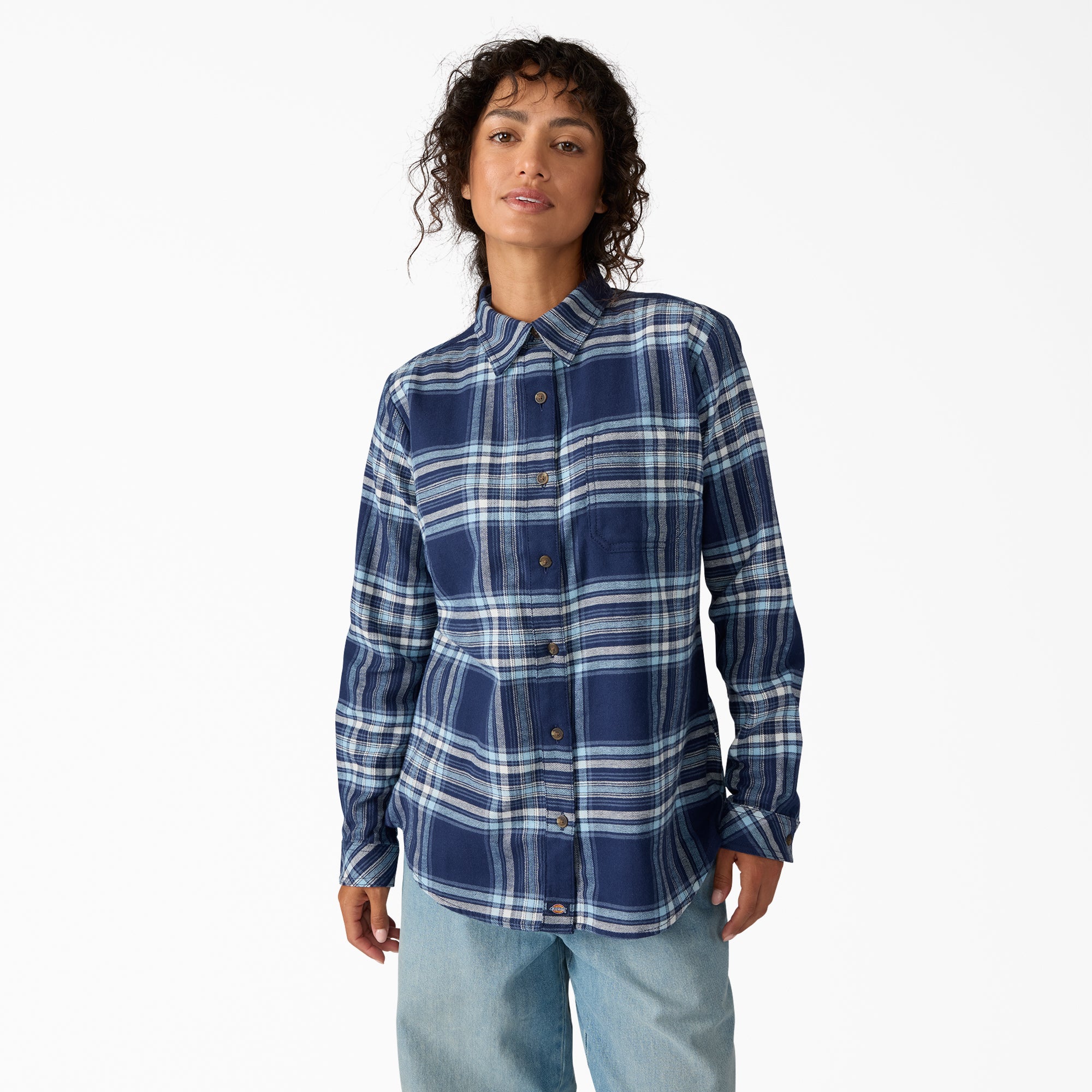 Women's Plaid Flannel Long Sleeve Shirt - Dickies