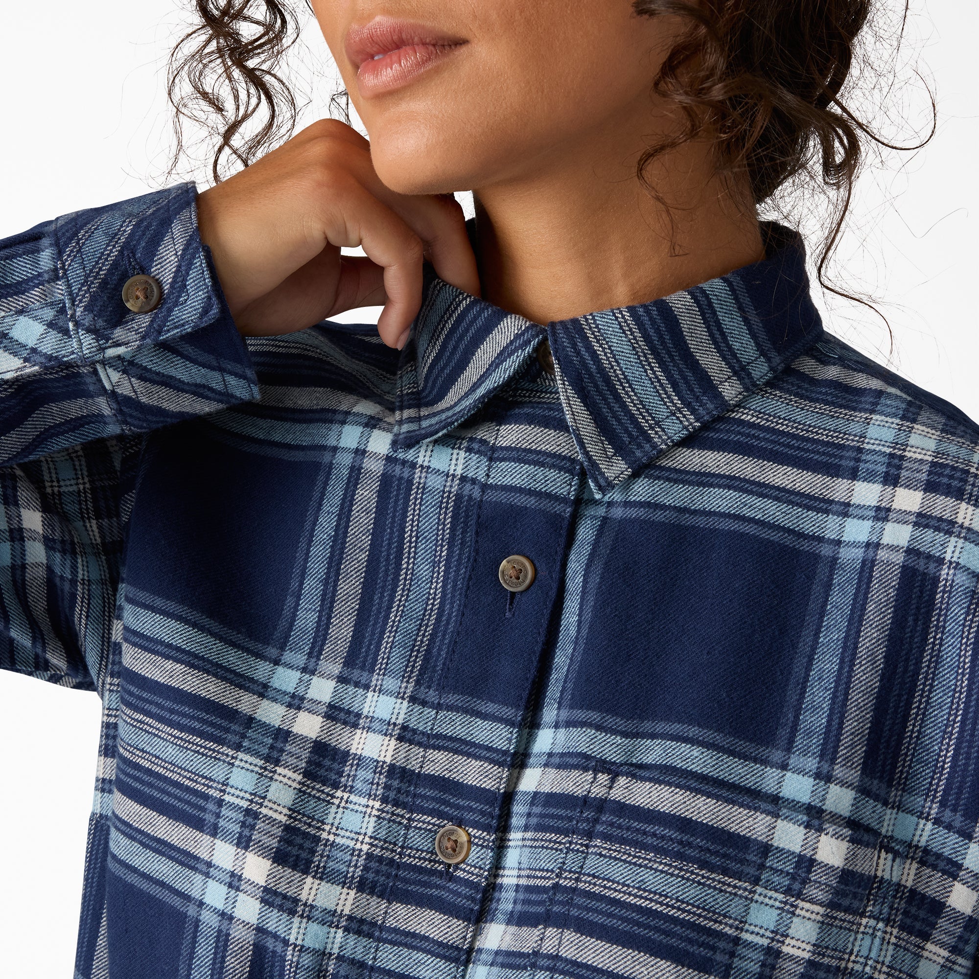 Women's Plaid Flannel Long Sleeve Shirt - Dickies