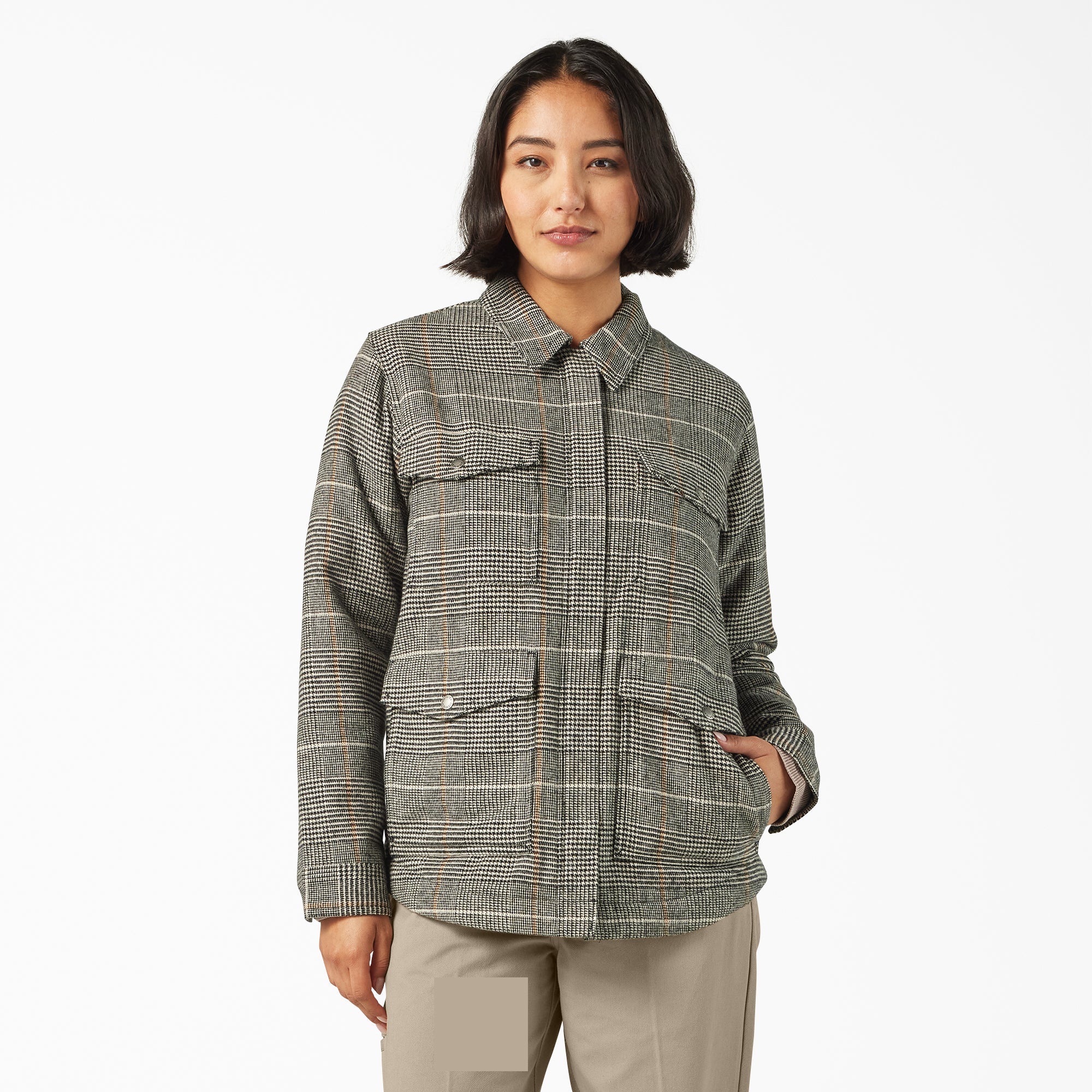 Women’s Fleece Lined Flannel Chore Coat - Dickies