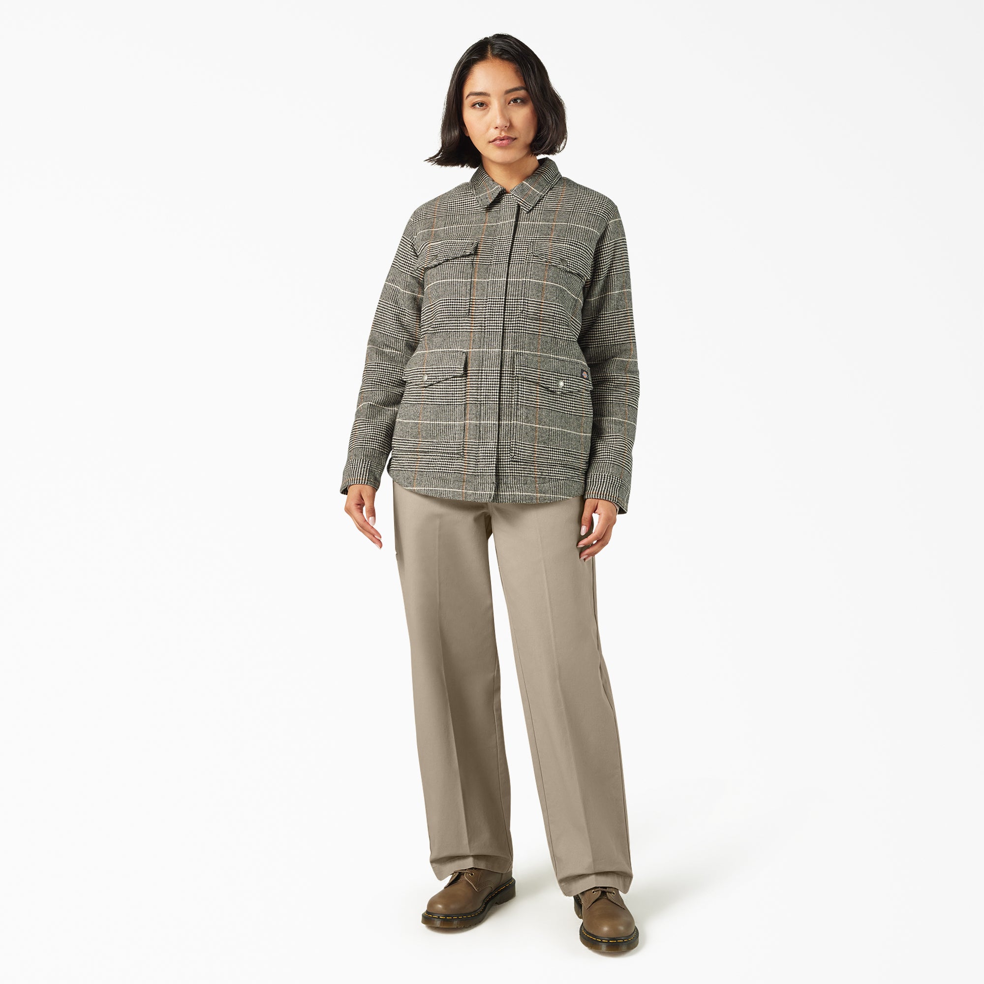 Women’s Fleece Lined Flannel Chore Coat - Dickies