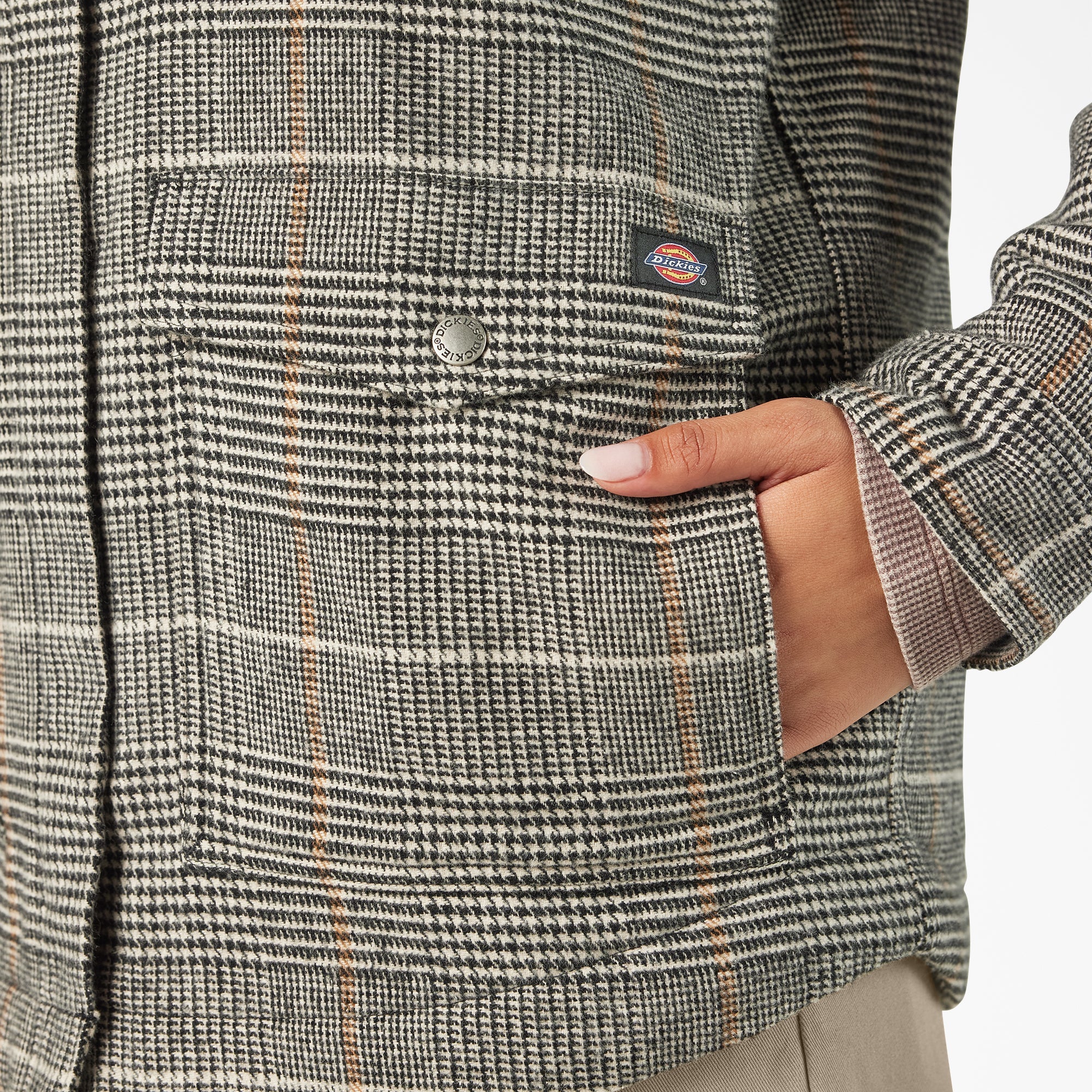 Women’s Fleece Lined Flannel Chore Coat - Dickies