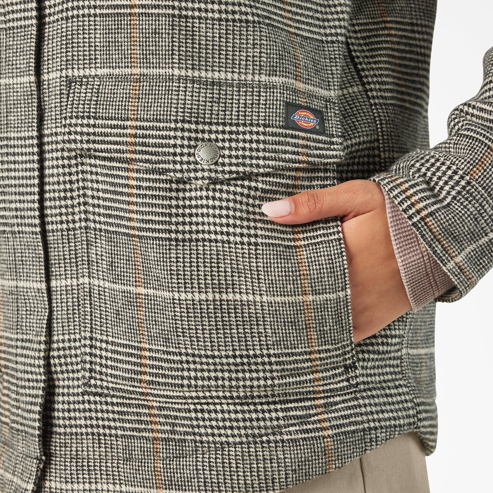 Women’s Fleece Lined Flannel Chore Coat - Dickies