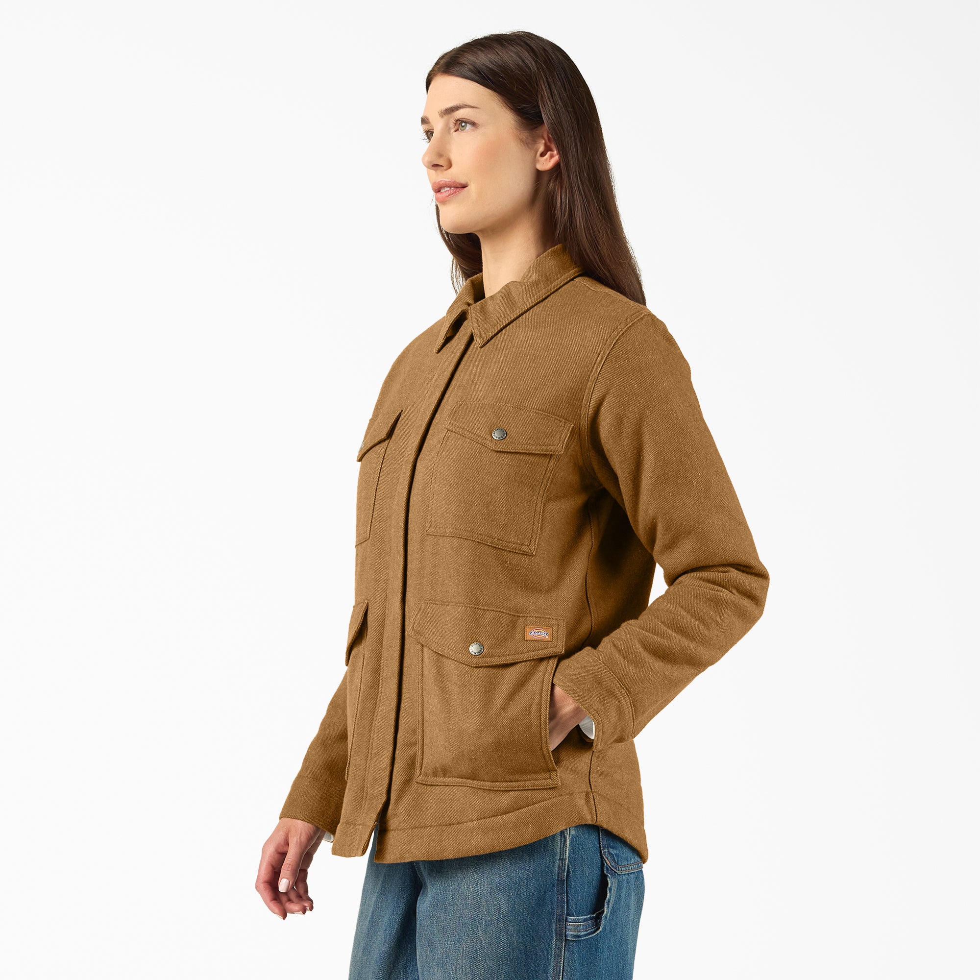 Women’s Fleece Lined Flannel Chore Coat - Dickies