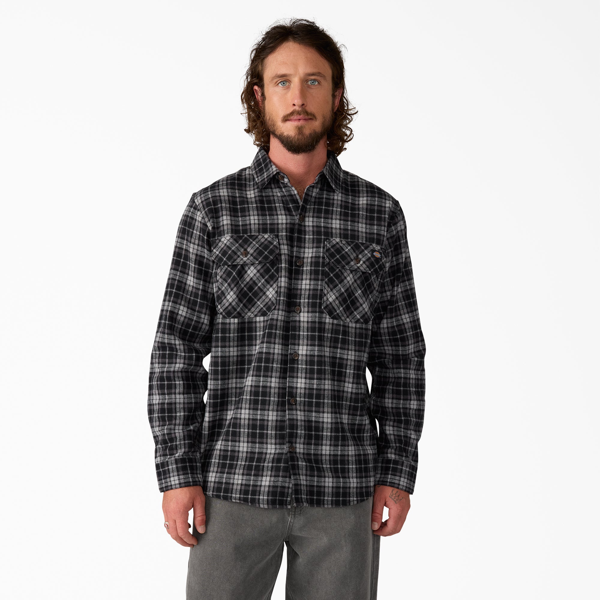 Long Sleeve Flannel Work Shirt - Dickies