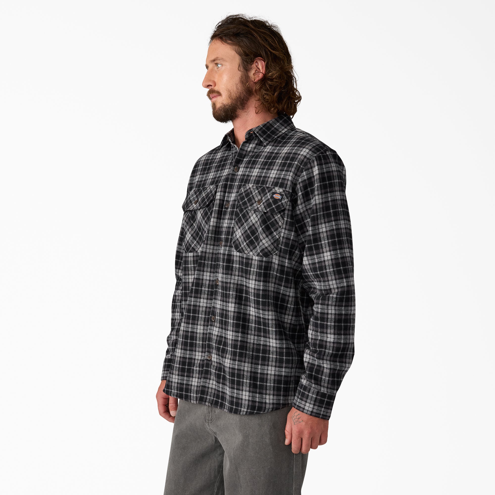 Long Sleeve Flannel Work Shirt - Dickies