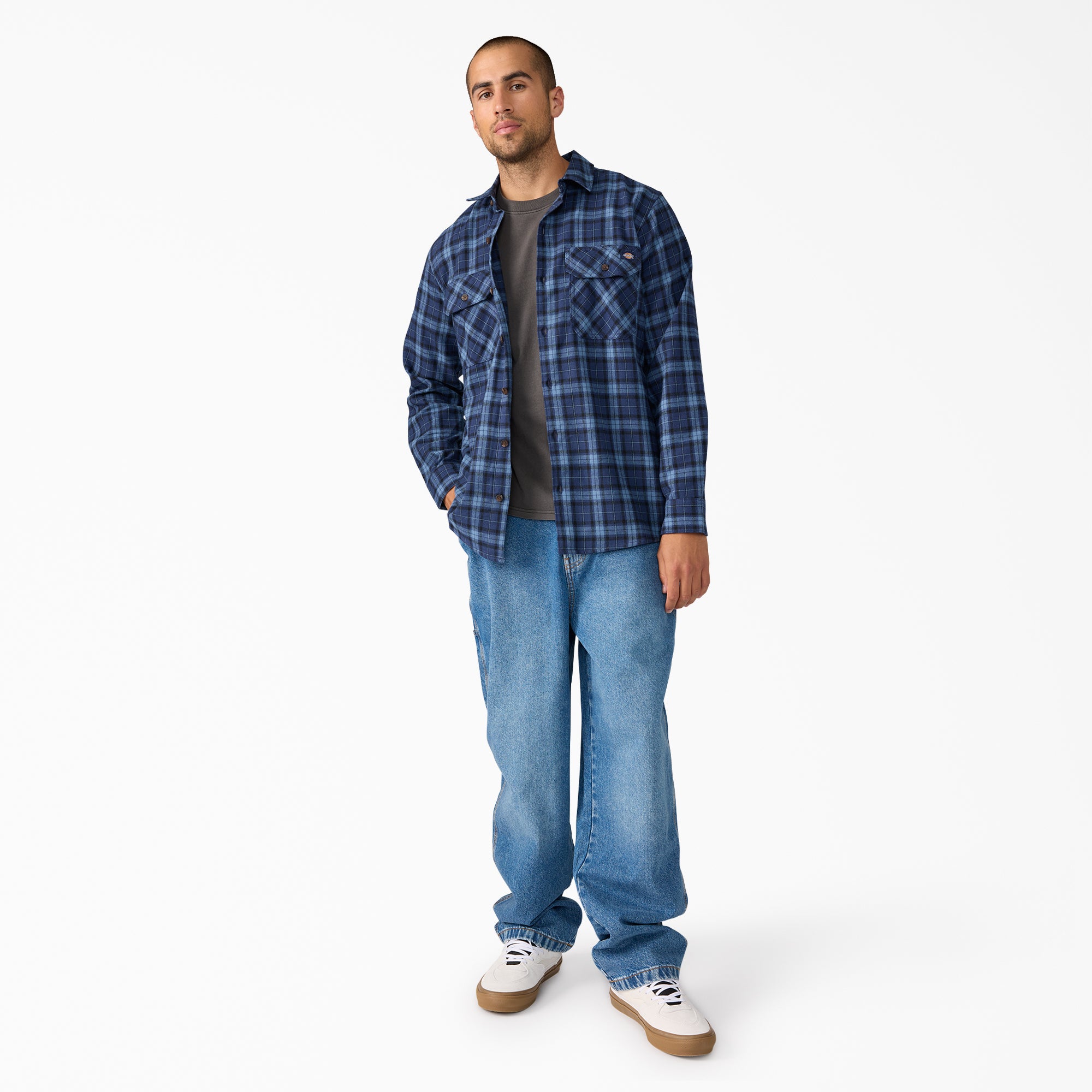 Long Sleeve Flannel Work Shirt - Dickies