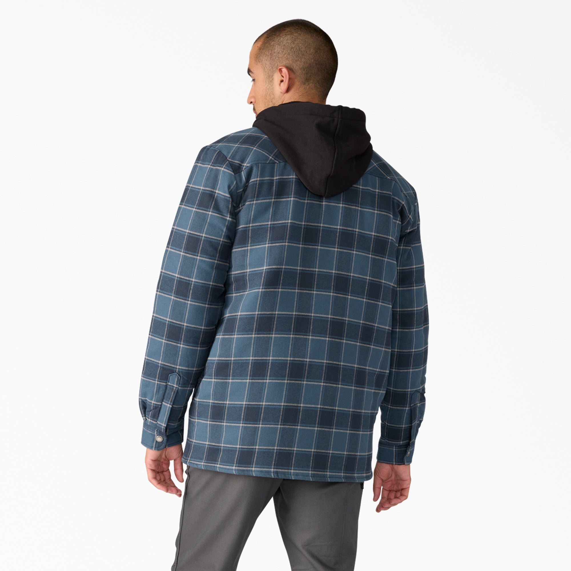 Water Repellent Flannel Hooded Shirt Jacket - Dickies