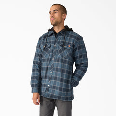 Water Repellent Flannel Hooded Shirt Jacket - Dickies