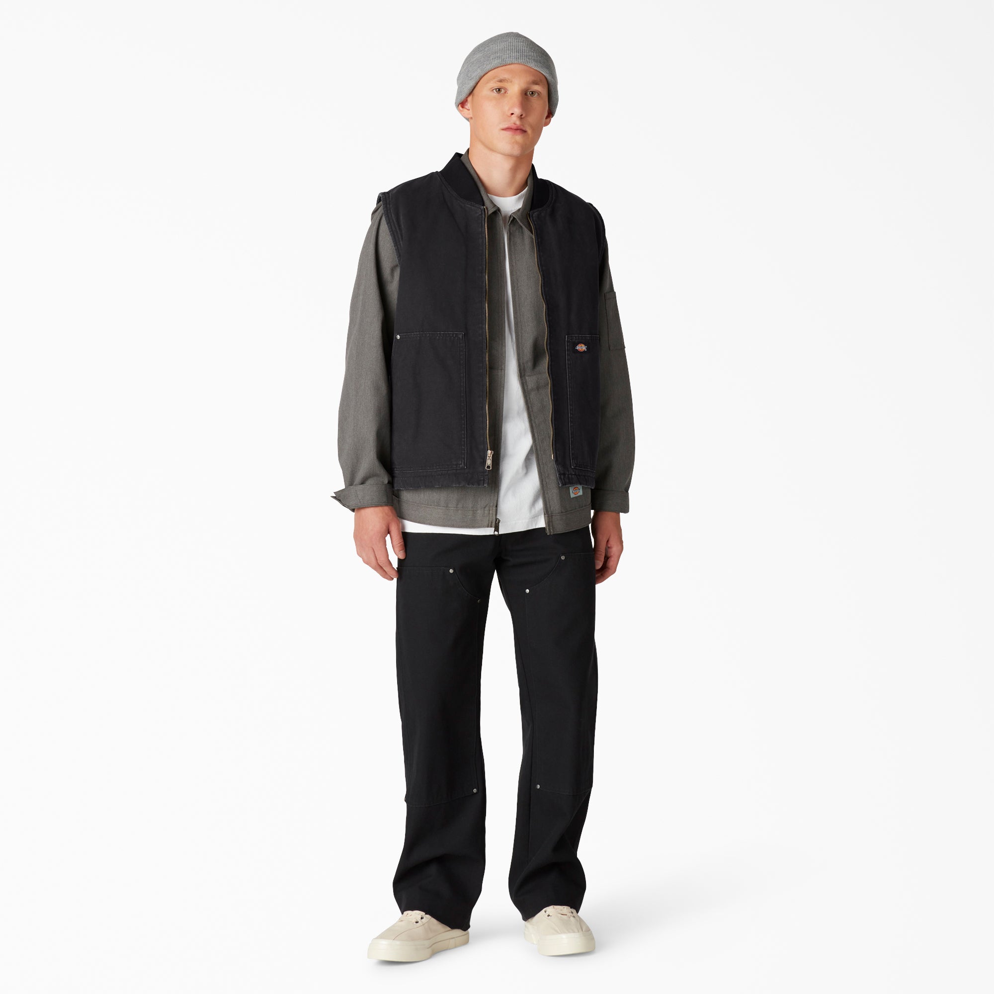 Stonewashed Duck High Pile Fleece Lined Vest - Dickies