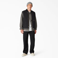 Stonewashed Duck High Pile Fleece Lined Vest - Dickies