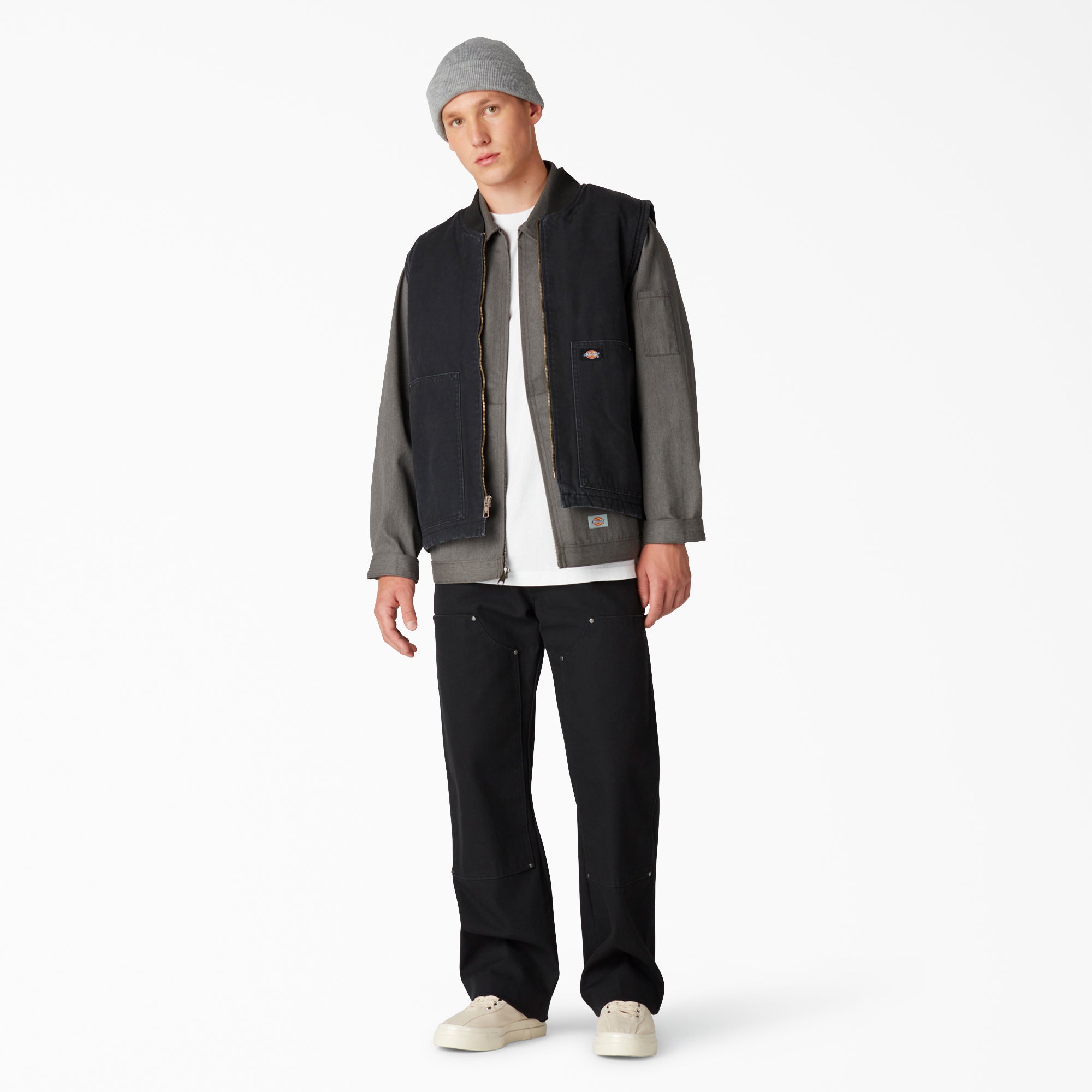 Stonewashed Duck High Pile Fleece Lined Vest - Dickies