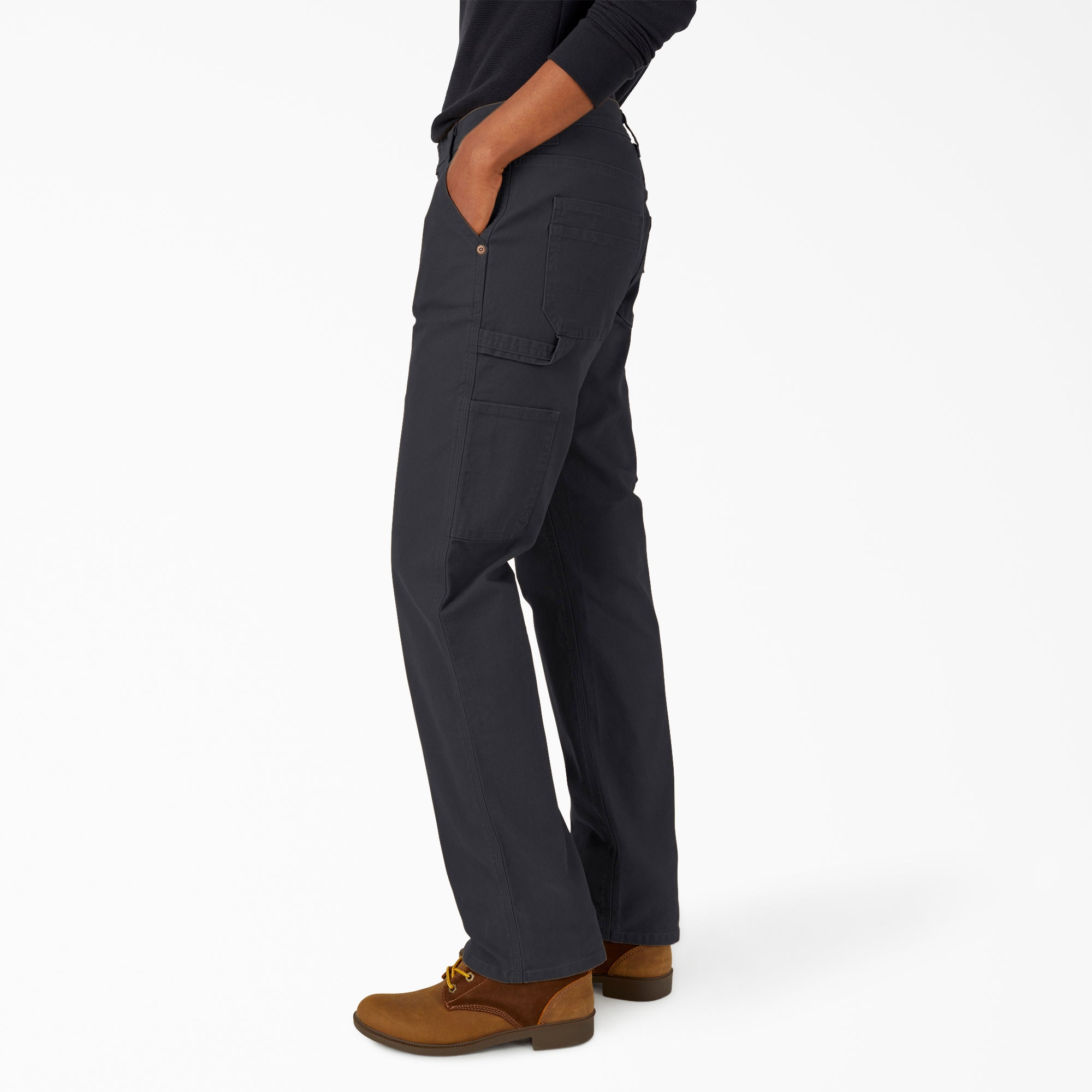Women's FLEX Relaxed Straight Fit Duck Carpenter Pants - Dickies