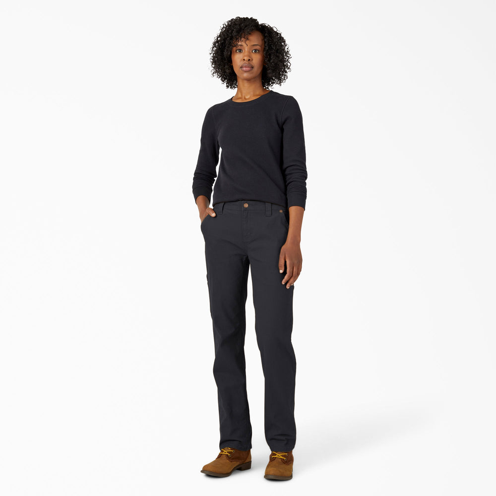 Women's FLEX Relaxed Straight Fit Duck Carpenter Pants - Dickies
