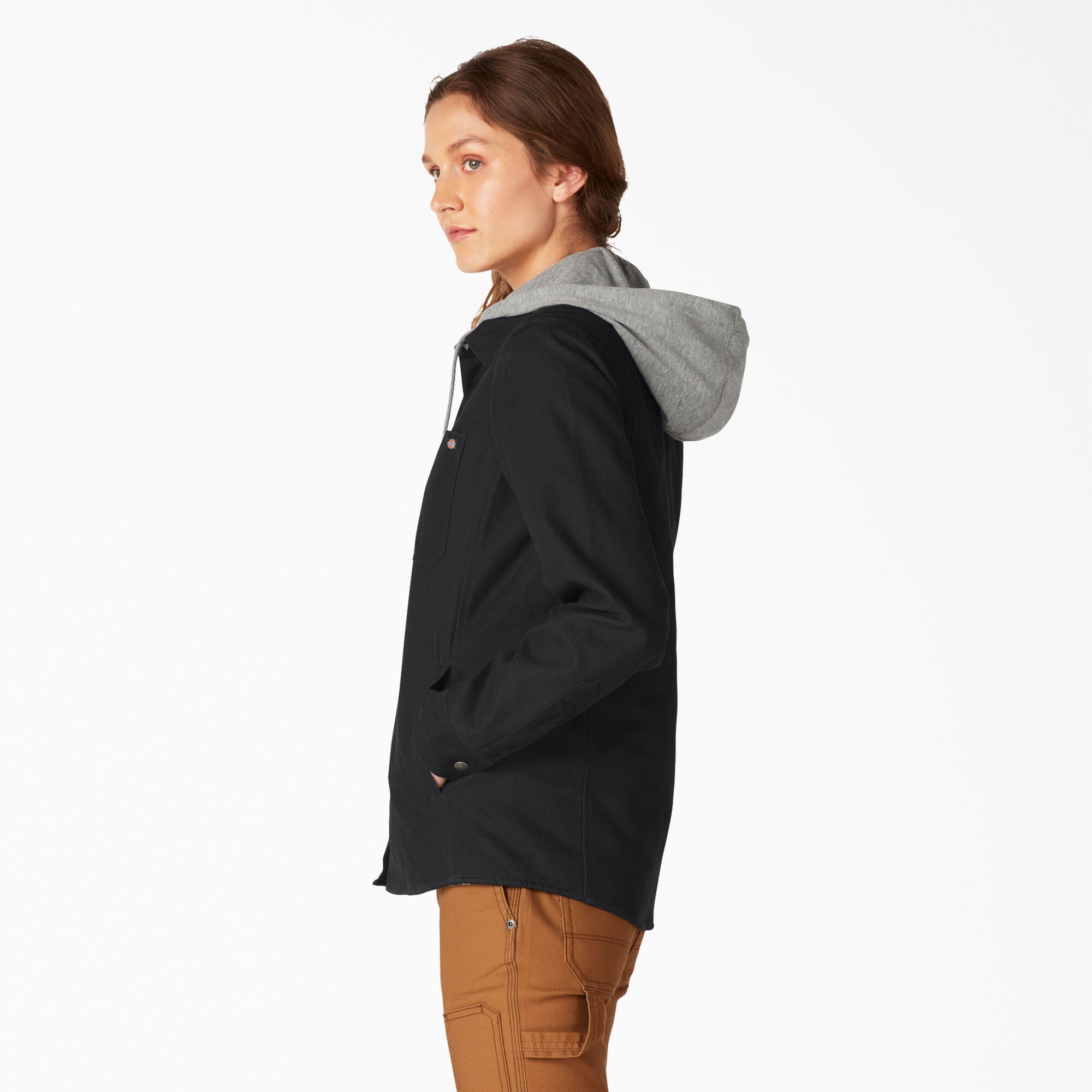Women's Duck Hooded Shirt Jacket - Dickies