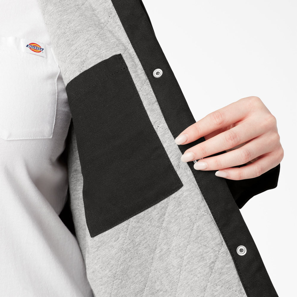 Women's Plus Duck Hooded Shirt Jacket - Dickies