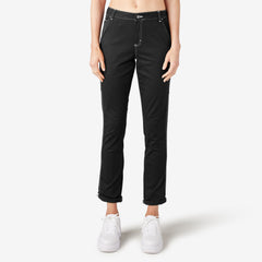 Women's Slim Straight Fit Roll Hem Carpenter Pants - Dickies