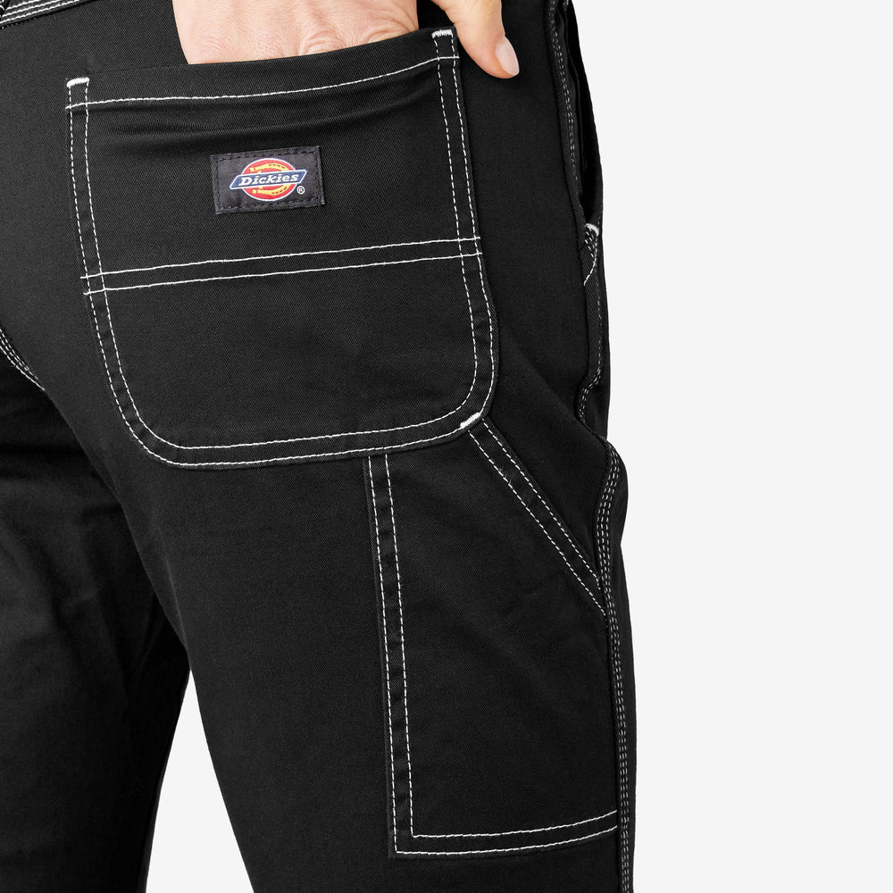 Women's Slim Straight Fit Roll Hem Carpenter Pants - Dickies