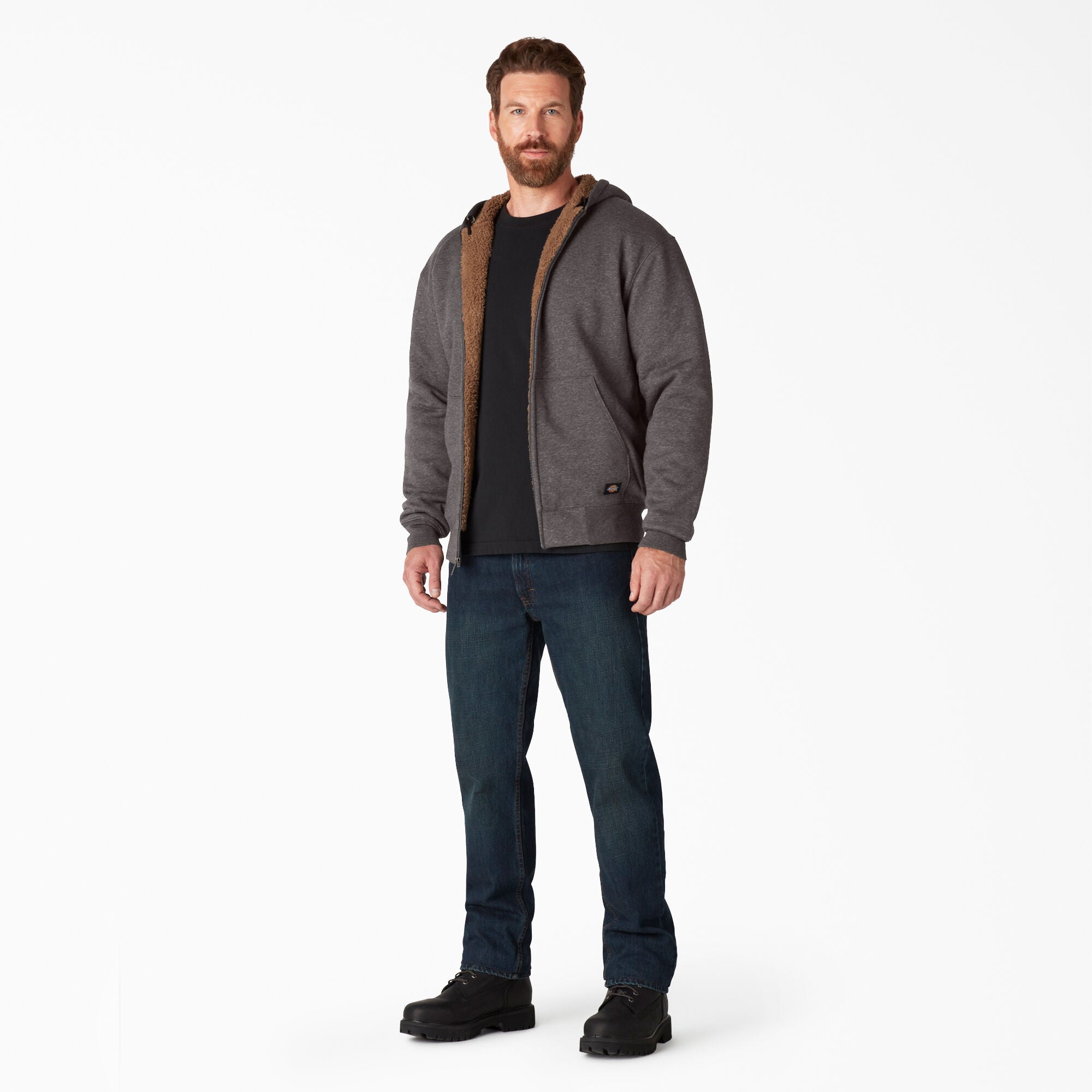 High Pile Fleece Lined Full Zip Hoodie - Dickies
