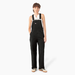 Women’s Pinstripe Service Bib Overalls - Dickies