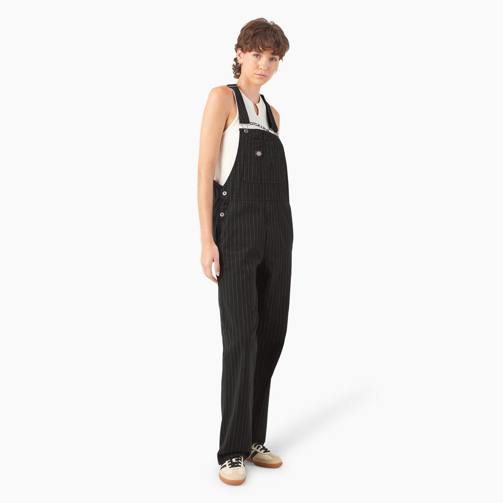 Women’s Pinstripe Service Bib Overalls - Dickies