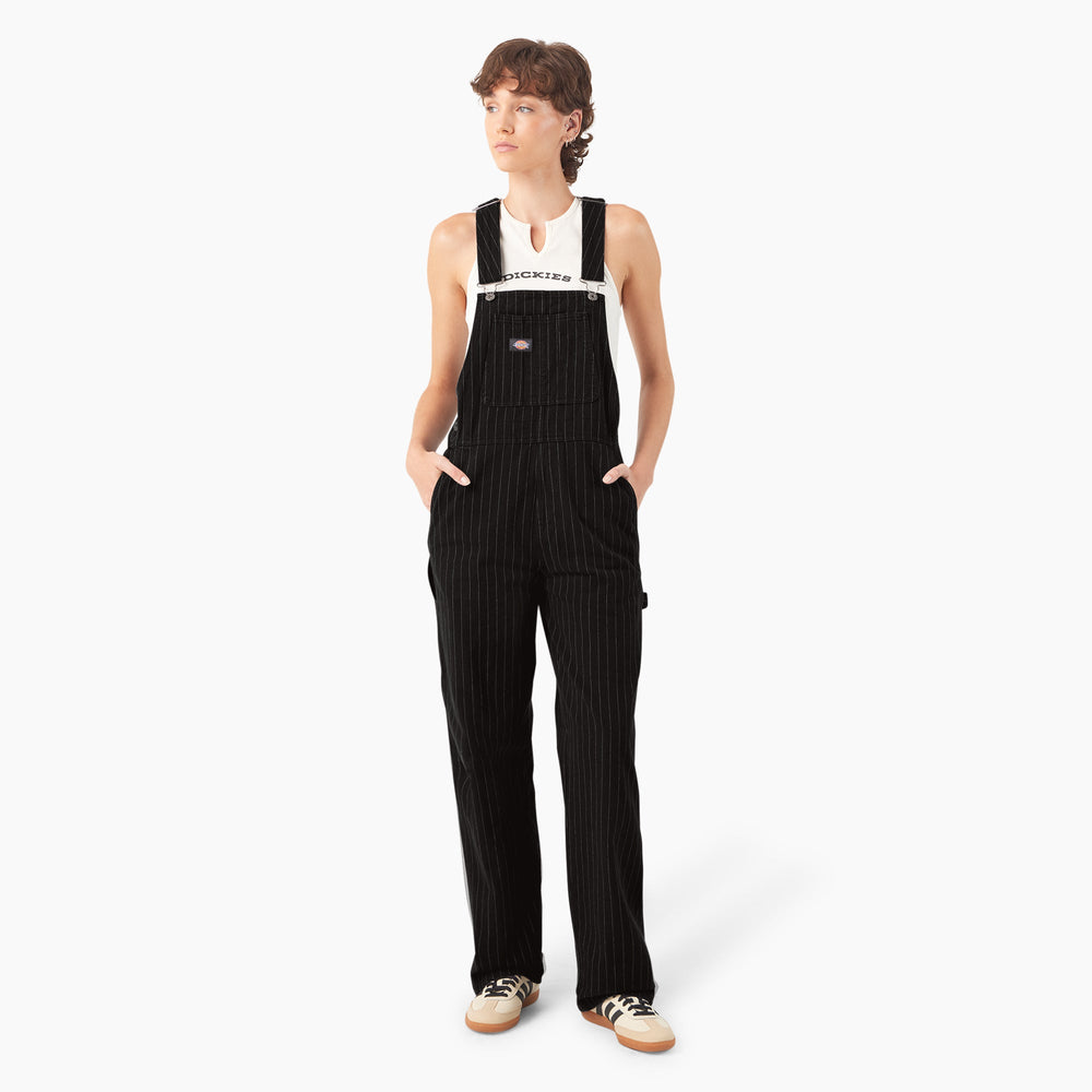 Women’s Pinstripe Service Bib Overalls - Dickies