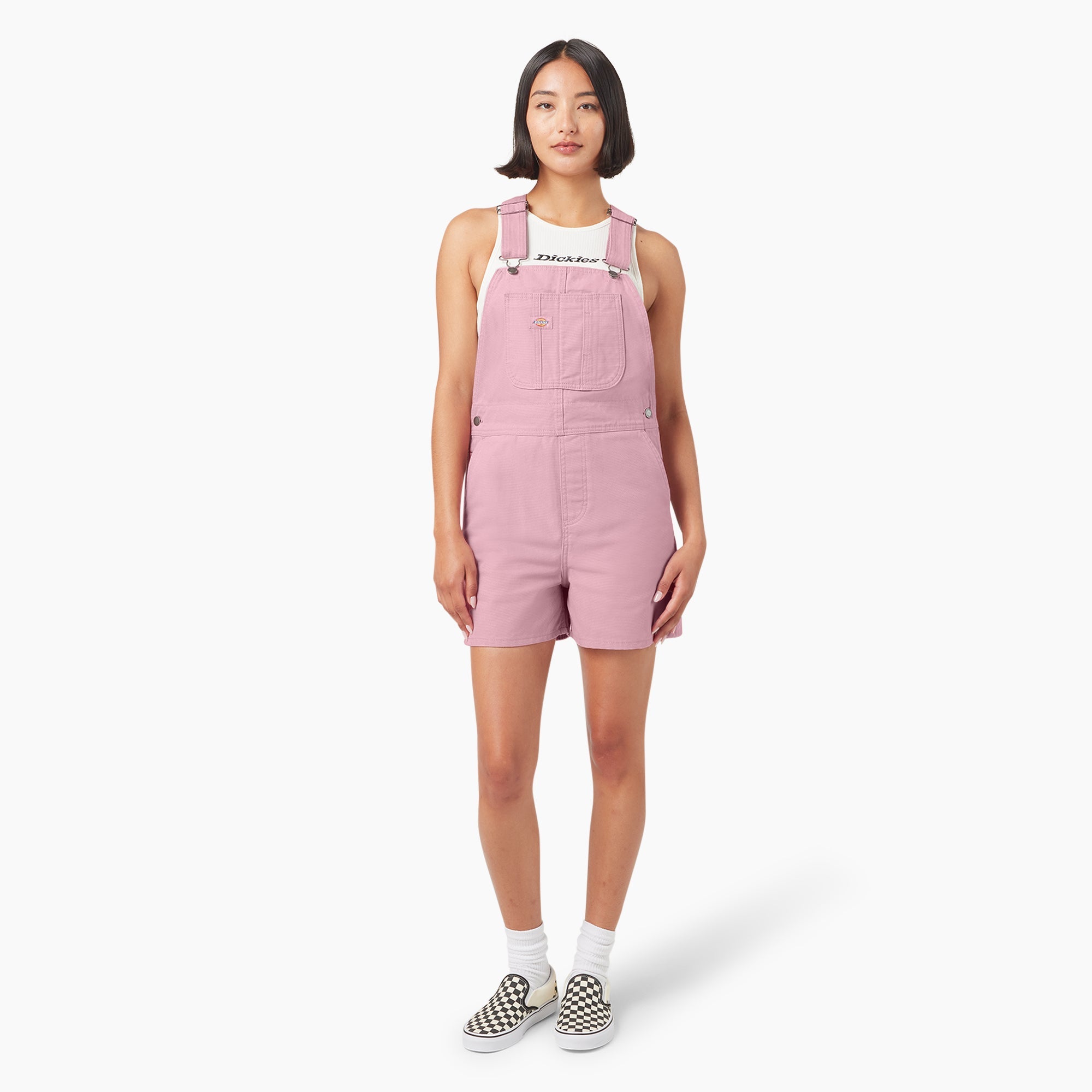 Women's Duck Canvas Bib Shortalls, 4" - Dickies